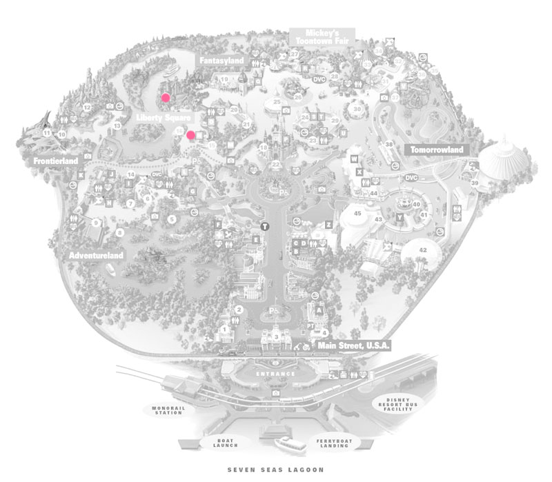 map of Magic Kingdom